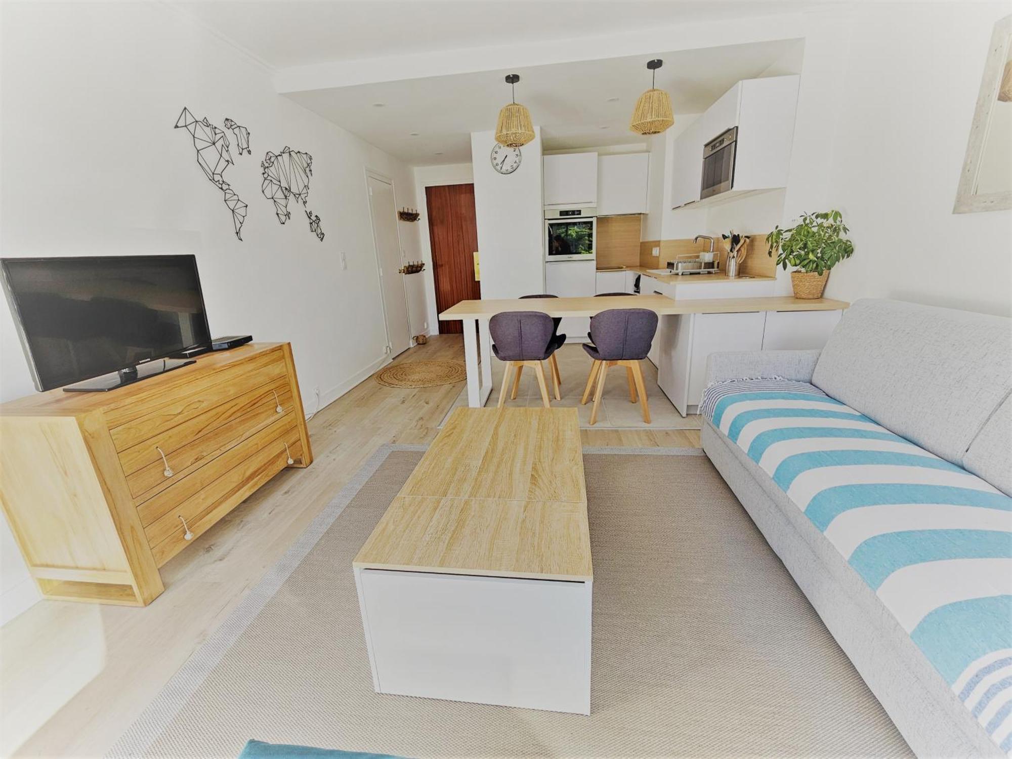 Le Capitole - Studio Plage Benoit Dans Residence Face Mer La Baule-Escoublac Buitenkant foto
